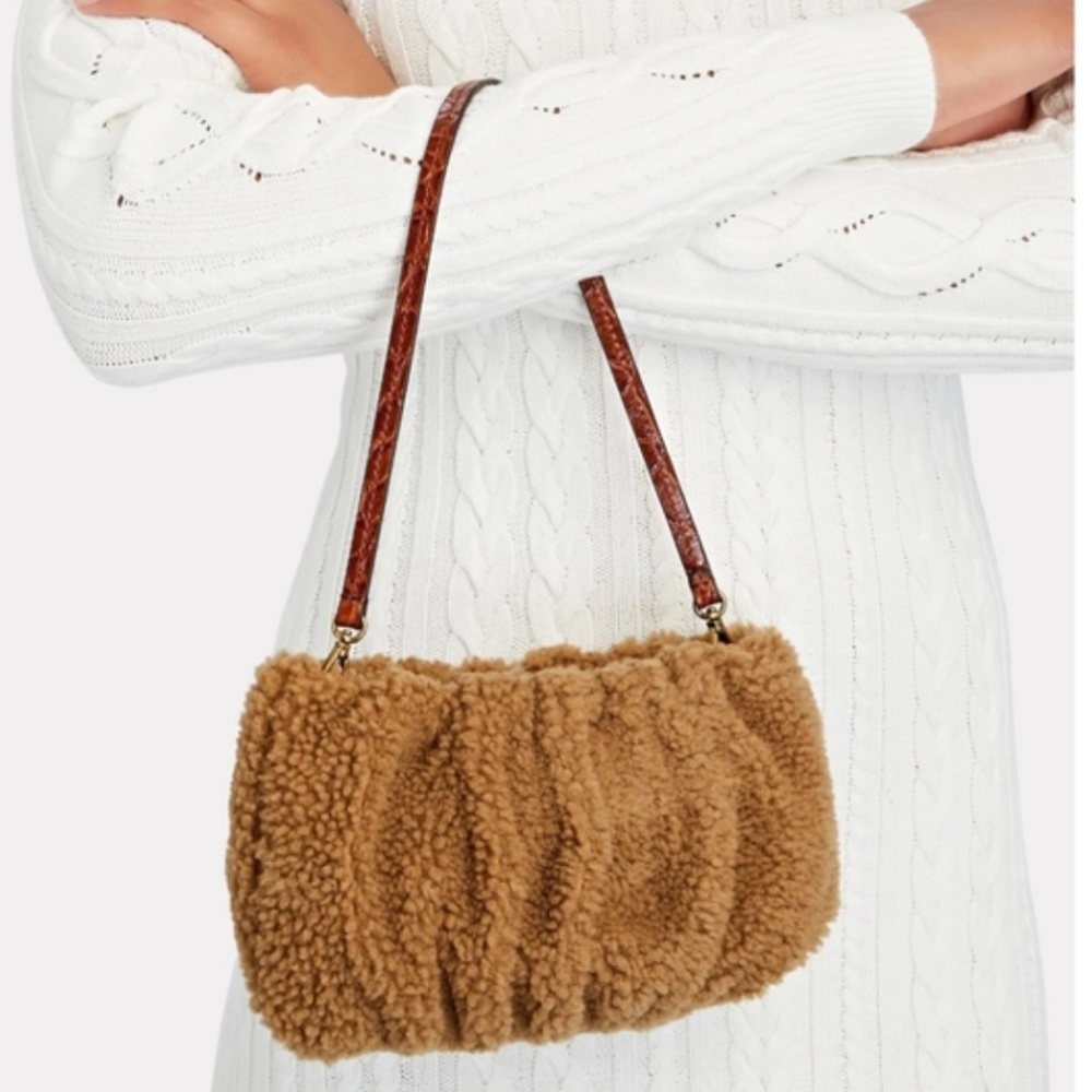 STAUD - Bean Small Shearling Handbag